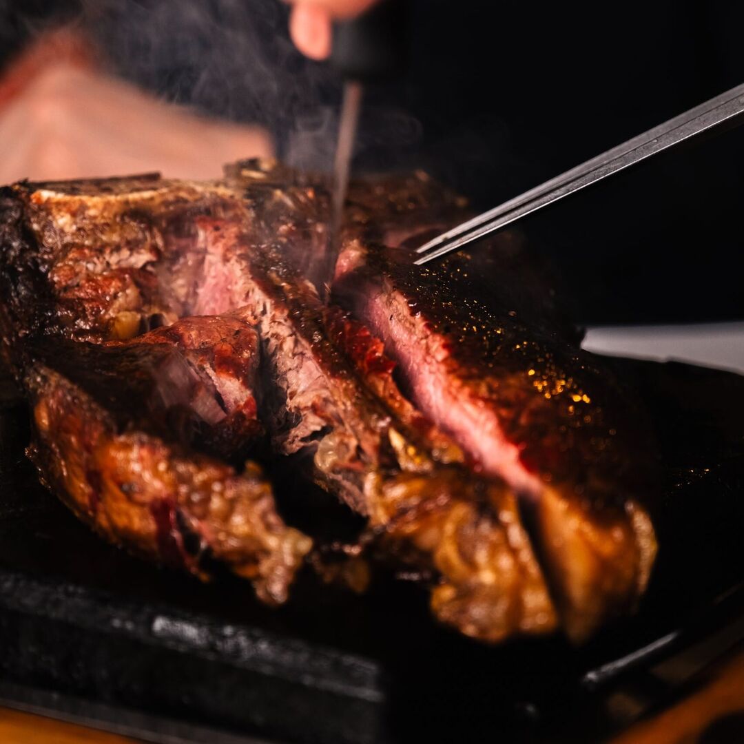Particolare di cucina gourmet del ristorante La Fricca